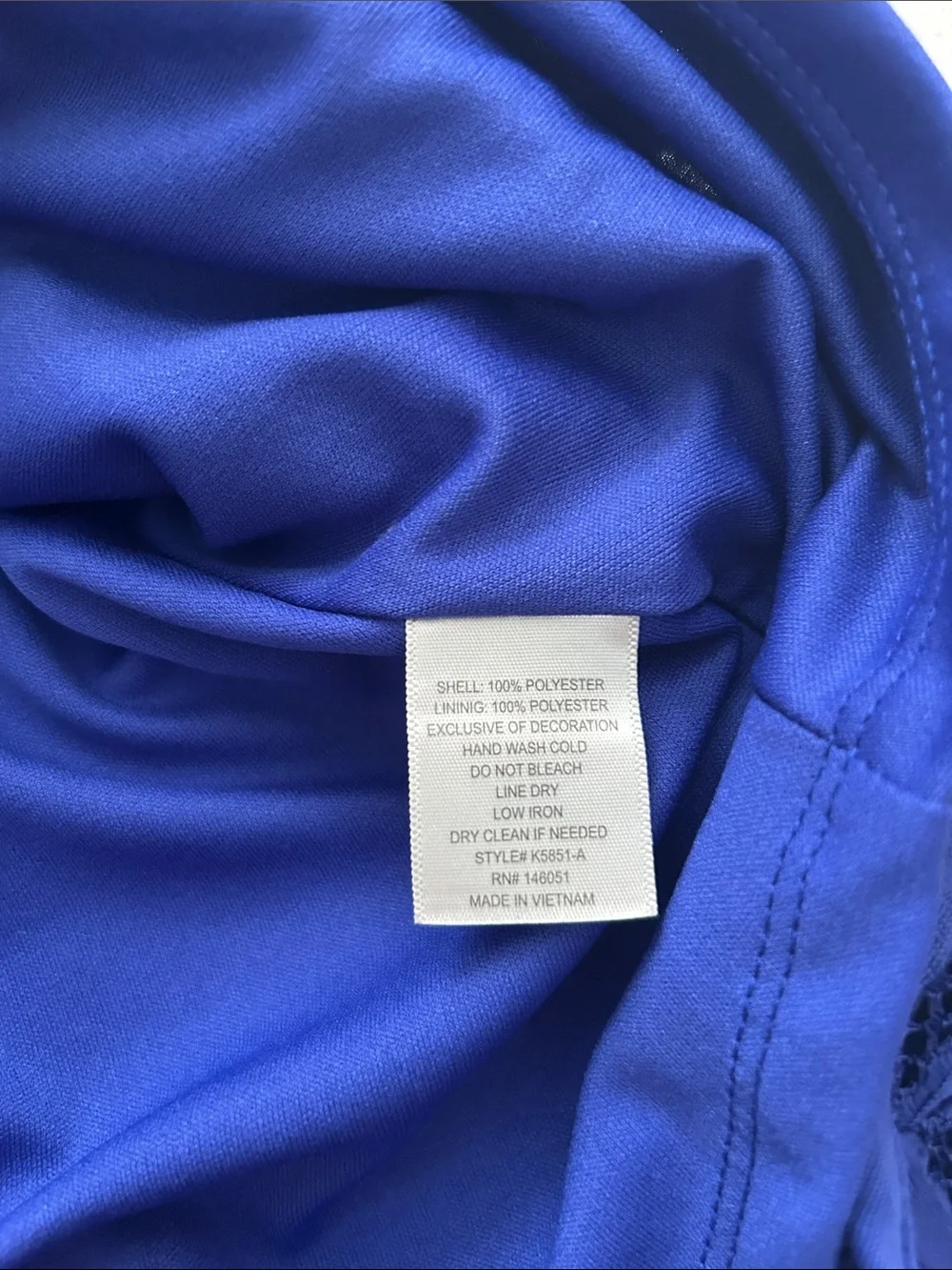 Kids Monteau Royal Blue Jeweled Neck Fit-and-Flare Dress